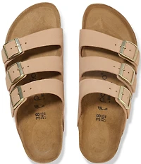 Birkenstock Women's Florida Platform Flex Nubuck Triple Strap Platform Slide Sandals