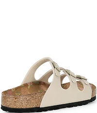 Birkenstock Women's Florida Triple Strap Printed Footbed Slide Sandals
