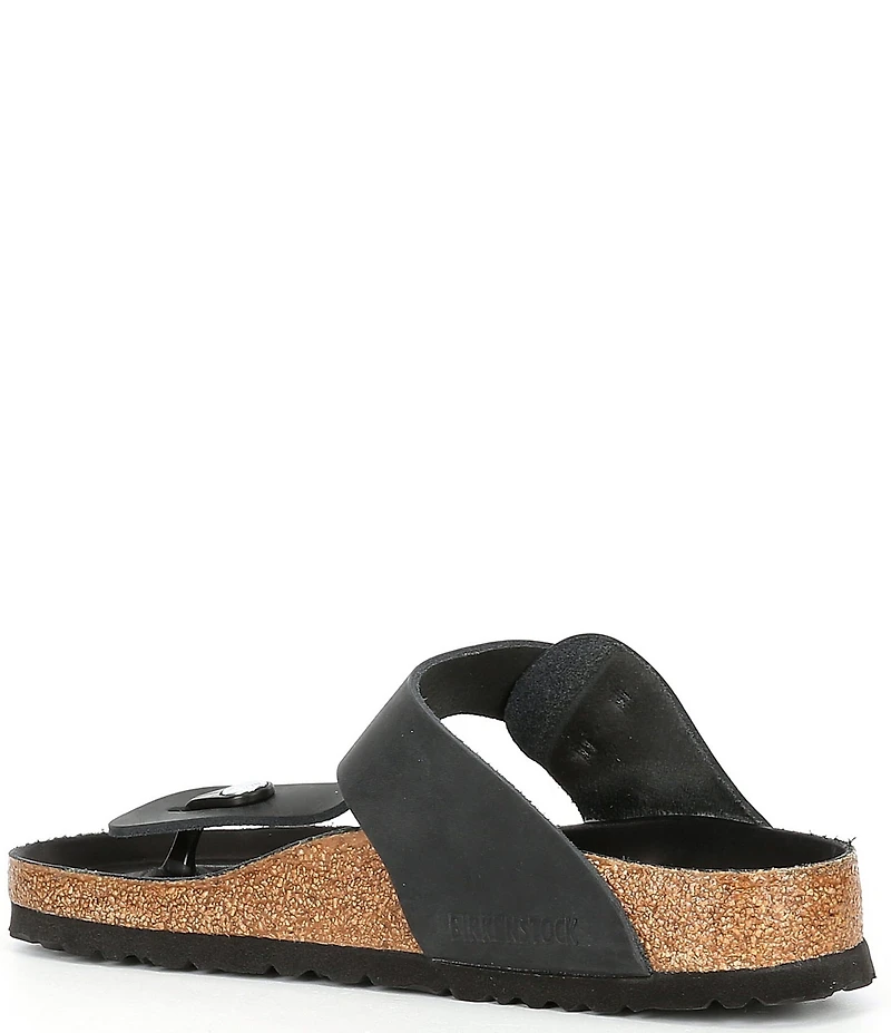 Birkenstock Women's Gizeh Big Buckle Oiled Leather Thong Sandals