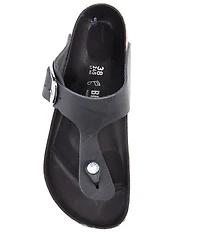 Birkenstock Women's Gizeh Big Buckle Oiled Leather Thong Sandals