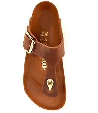 Birkenstock Women's Gizeh Big Buckle Oiled Leather Thong Sandals