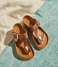 Birkenstock Women's Gizeh Big Buckle Oiled Leather Thong Sandals