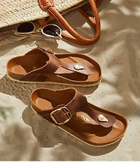 Birkenstock Women's Gizeh Big Buckle Oiled Leather Thong Sandals