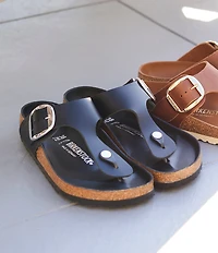 Birkenstock Women's Gizeh Big Buckle Oiled Leather Thong Sandals