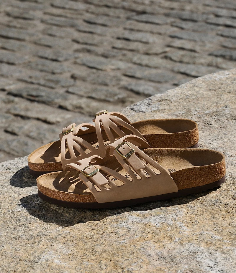 Birkenstock Women's Granada Nubuck Slide Sandals