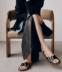 Birkenstock Women's Madrid Big Buckle High Shine Slide Sandals