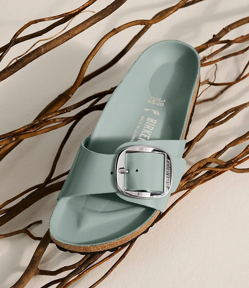 Birkenstock Women's Madrid Big Buckle High Shine Slide Sandals