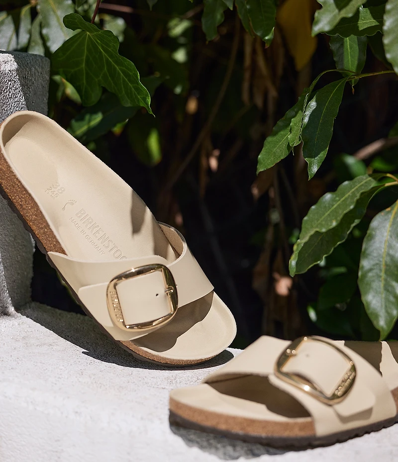 Birkenstock Women's Madrid Big Buckle High Shine Slide Sandals