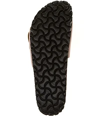 Birkenstock Madrid Big Buckle Detail Nubuck Slide Sandals