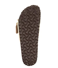 Birkenstock Madrid Big Buckle Detail Nubuck Slide Sandals