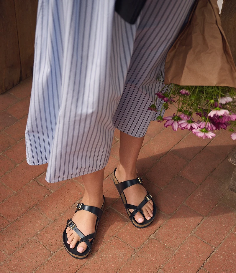 Birkenstock Women's Mayari Amalfi Leather Toe Loop Sandals