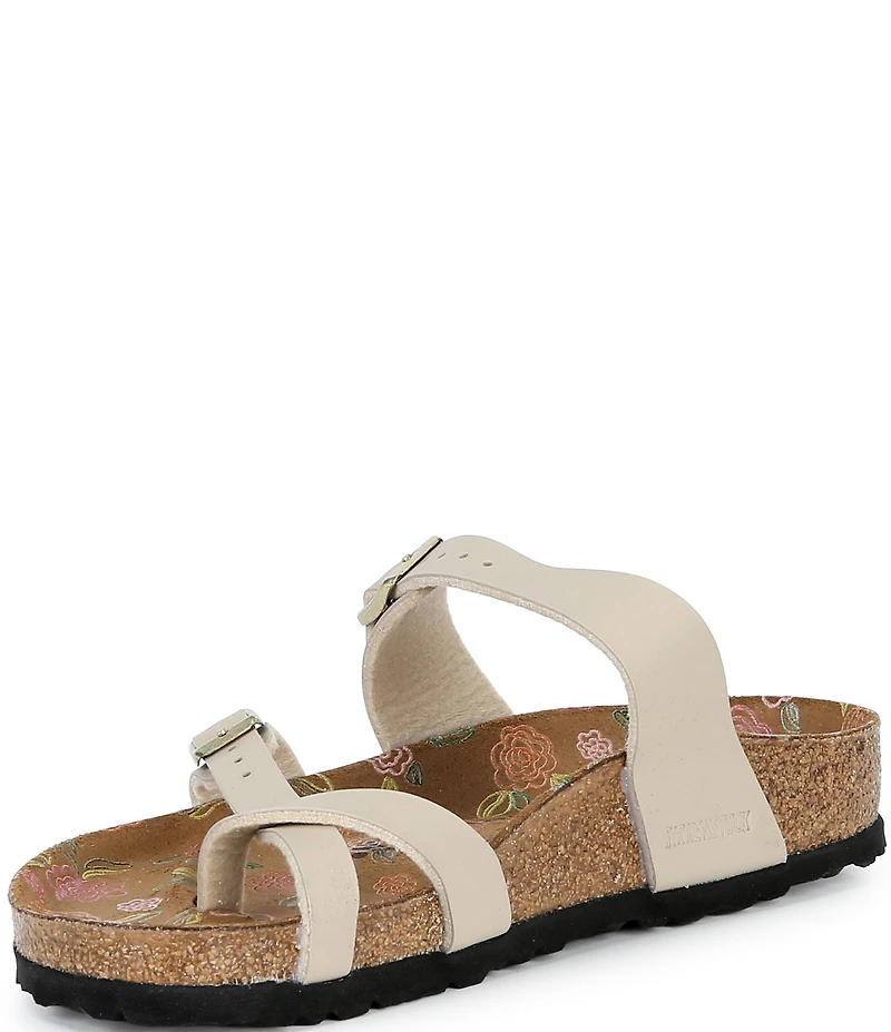 Birkenstock Women's Mayari Flowers Printed Footbed Toe Loop Sandals