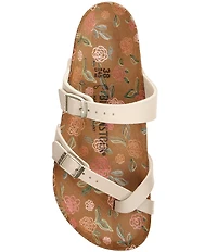 Birkenstock Women's Mayari Flowers Printed Footbed Toe Loop Sandals
