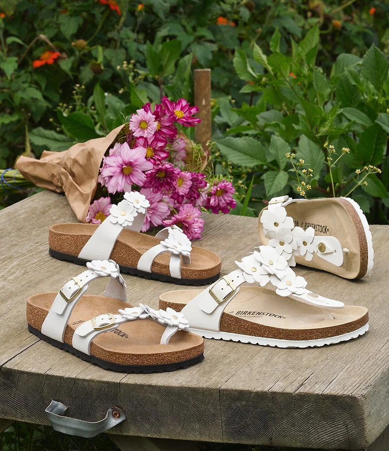 Birkenstock Women's Mayari Flowers Toe Loop Sandals