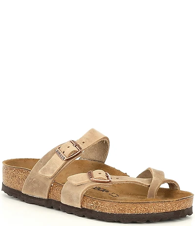 Birkenstock Women's Mayari Oiled Leather Toe Loop Sandals