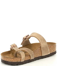 Birkenstock Women's Mayari Oiled Leather Toe Loop Sandals