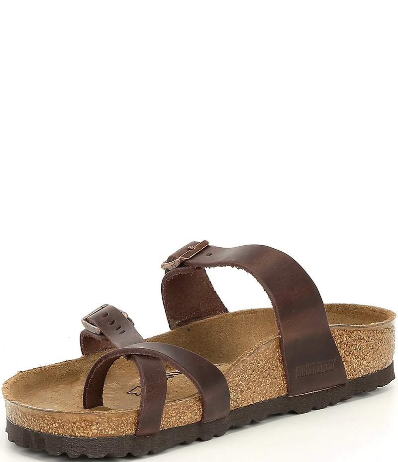 Birkenstock Women's Mayari Oiled Leather Toe Loop Sandals