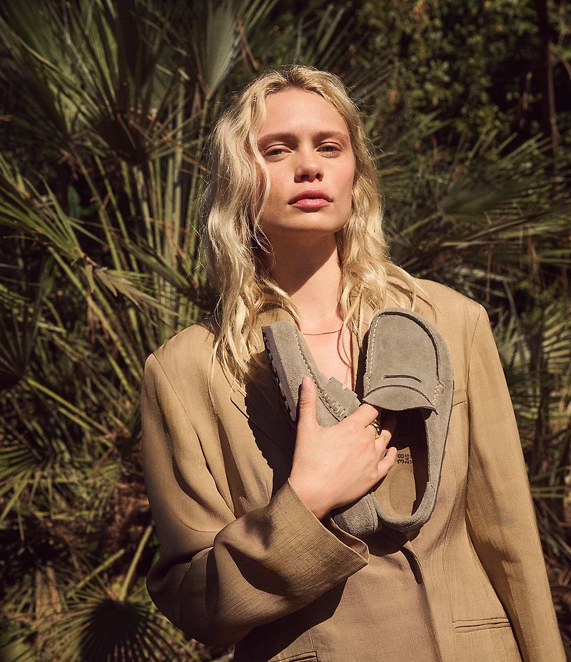 Birkenstock Women's Naples 2.0 Suede Penny Keeper Clogs