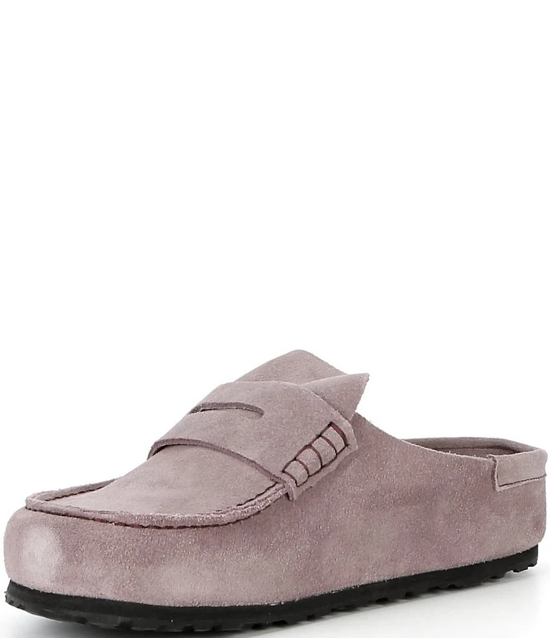 Birkenstock Women's Naples 2.0 Suede Penny Keeper Clogs