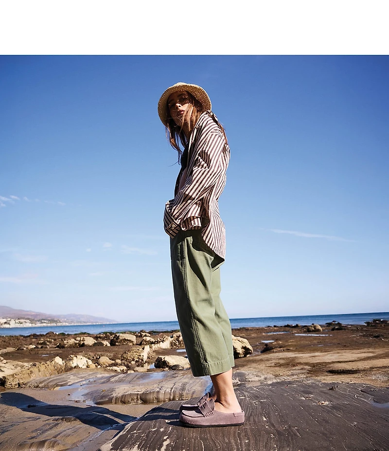 Birkenstock Women's Naples 2.0 Suede Penny Keeper Clogs