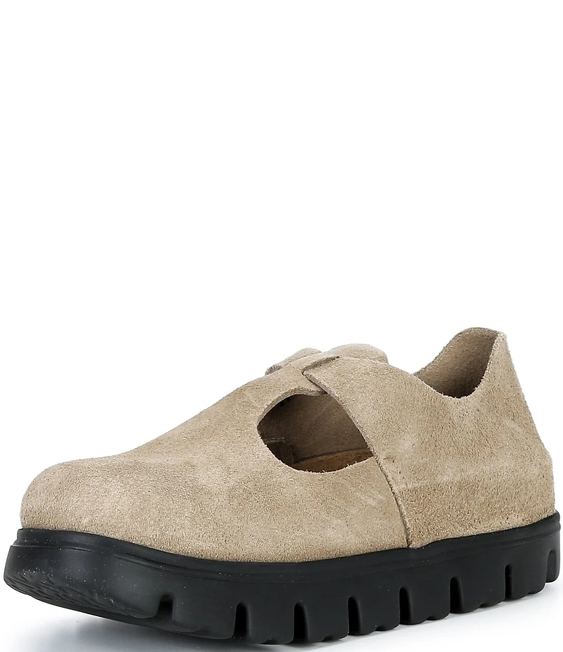 Birkenstock Women's Paris Chunky Suede Mary Jane Shoes