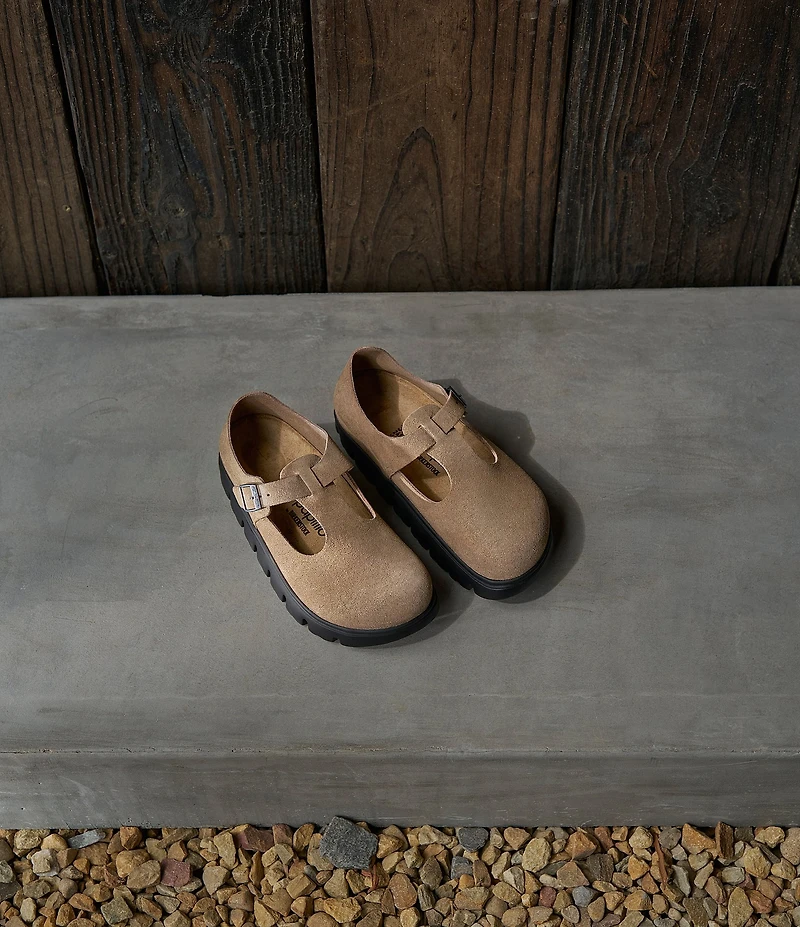 Birkenstock Women's Paris Chunky Suede Mary Jane Shoes