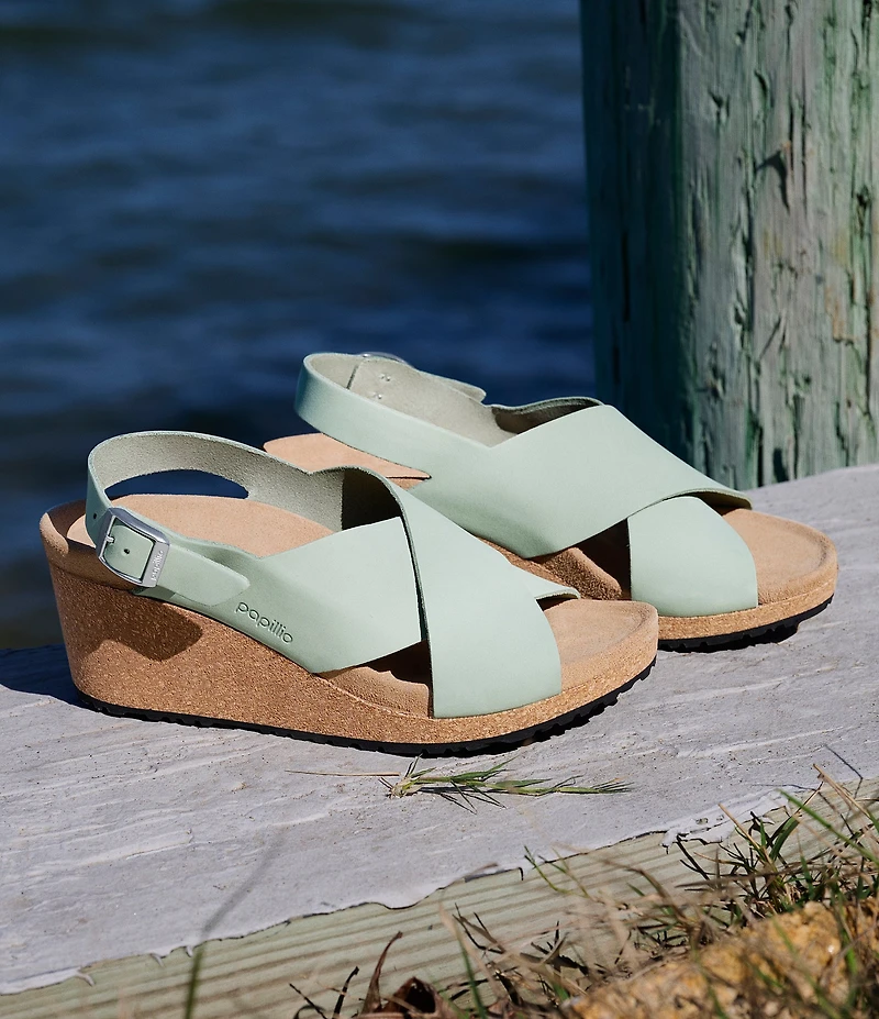 Birkenstock Women's Samira Nubuck Wedge Sandals