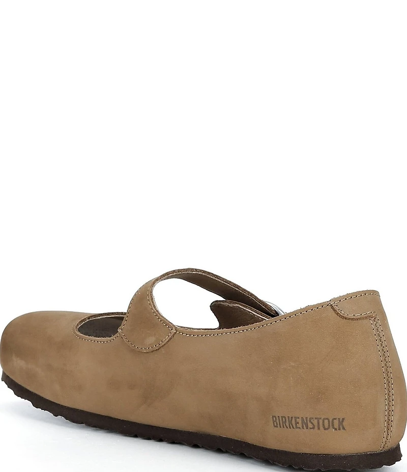 Birkenstock Women's Santa Clarita Nubuck Leather Mary Jane Flats