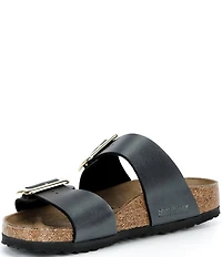 Birkenstock Women's Sydney Luxe Buckle Hardware Slide Sandals