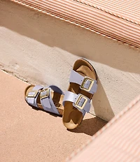 Birkenstock Women's Sydney Luxe Buckle Hardware Slide Sandals