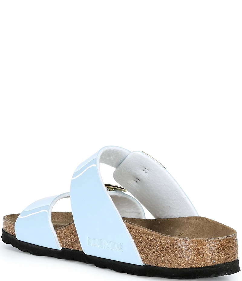 Birkenstock Women's Sydney Patent Luxe Buckle Hardware Slide Sandals