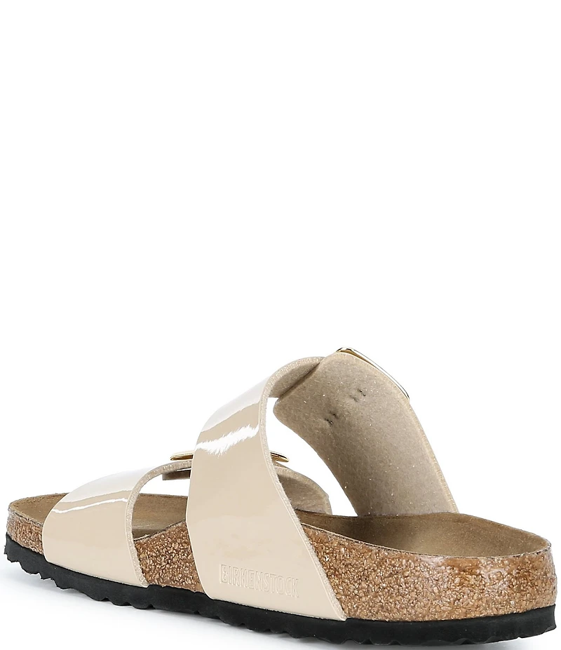 Birkenstock Women's Sydney Patent Luxe Buckle Hardware Slide Sandals