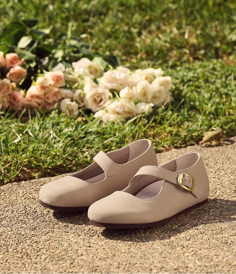 Birkenstock Women's Tracy Nubuck Leather Mary Jane Flats