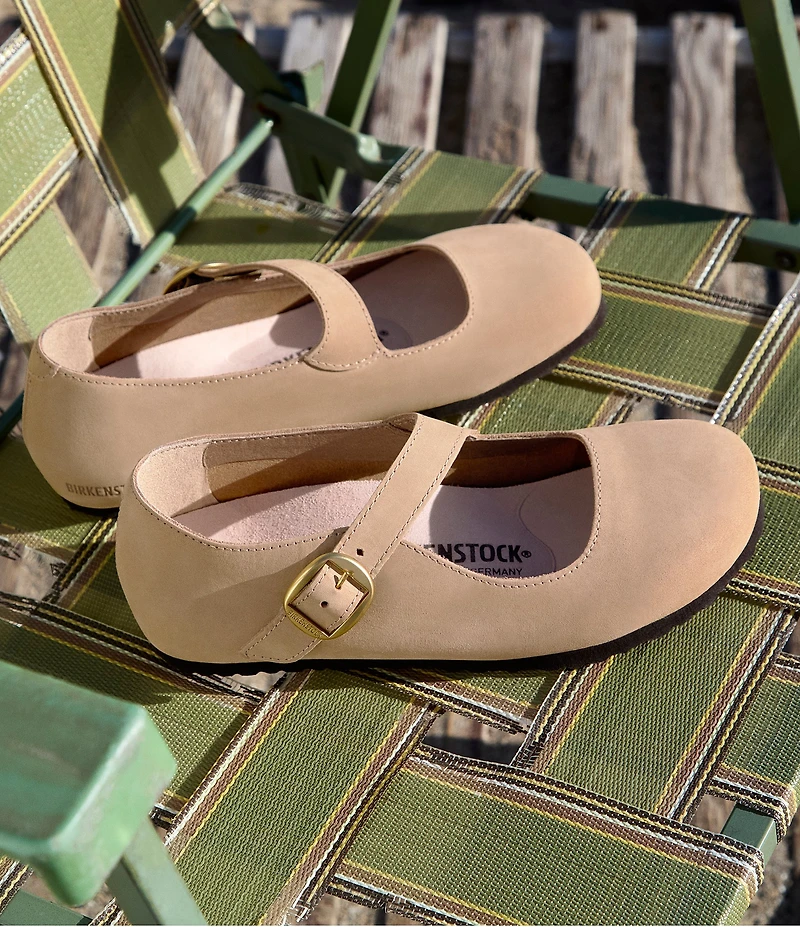 Birkenstock Women's Tracy Nubuck Leather Mary Jane Flats