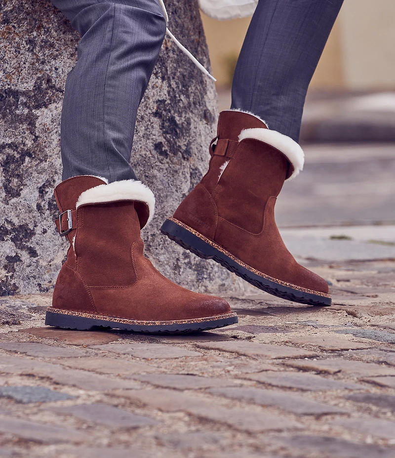 Birkenstock Women's Uppsala Suede Shearling Lined Boots
