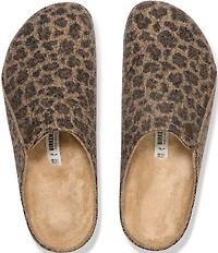 Birkenstock Women's Zermatt Leopard Shearling-Lined Slippers