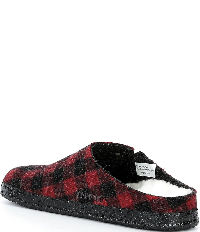 Birkenstock Women's Zermatt Plaid Shearling-Lined Slippers