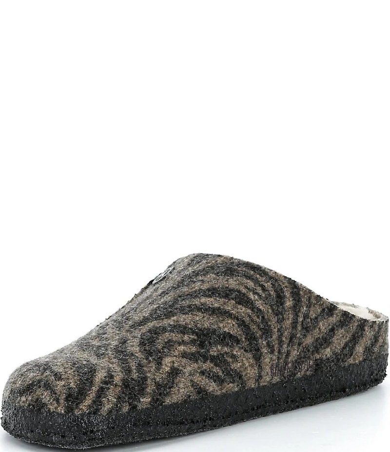 Birkenstock Women's Zermatt Zebra Shearling Lined Slippers