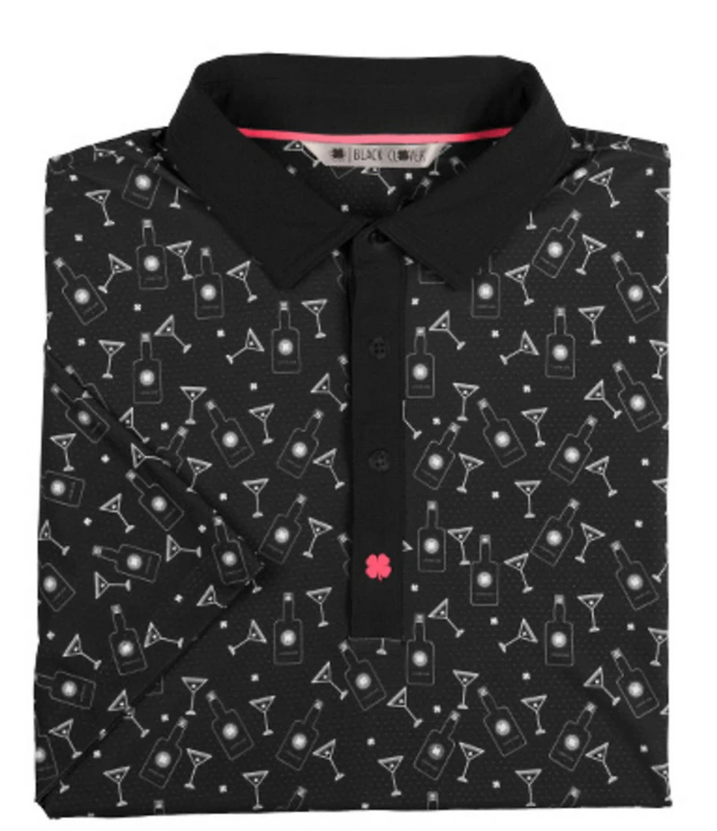 BLACK CLOVER Liquid Luck Short Sleeve Polo Shirt