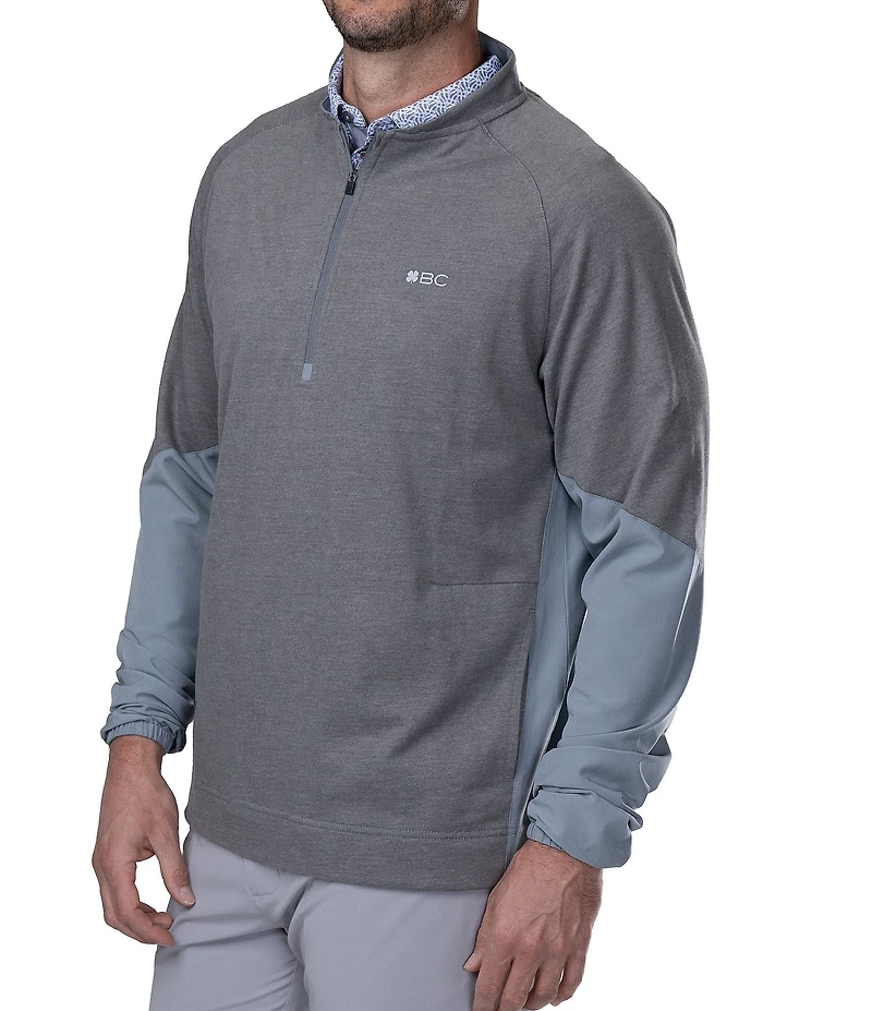 BLACK CLOVER Long Sleeve Two Face Quarter-Zip Pullover