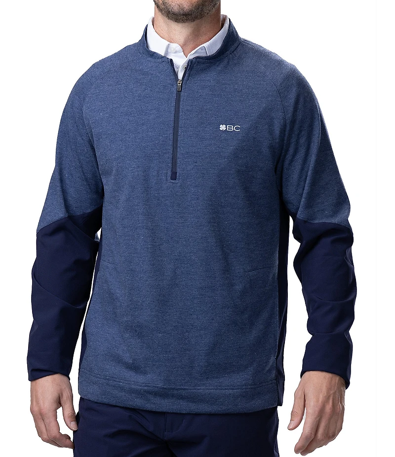 BLACK CLOVER Long Sleeve Two Face Quarter-Zip Pullover