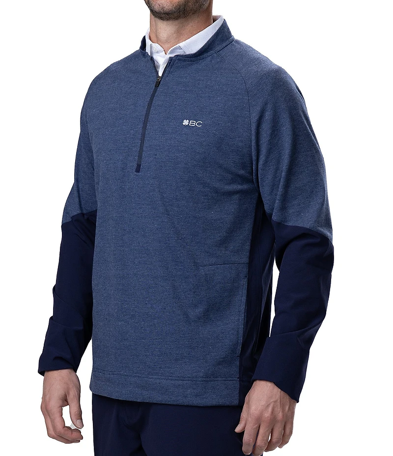 BLACK CLOVER Long Sleeve Two Face Quarter-Zip Pullover