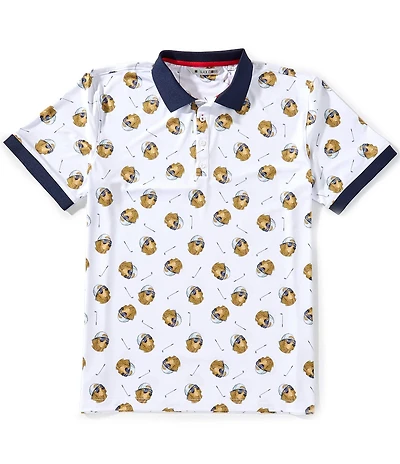 BLACK CLOVER Lucky Dog Short Sleeve Polo Shirt