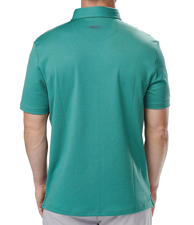 BLACK CLOVER Short Sleeve Johnnie Polo Athletic Knit Polo Shirt