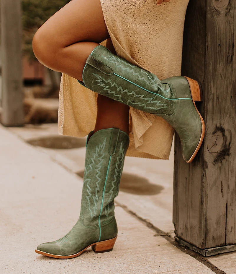 Black Star Women's Sierra Leather Tall Western Boots