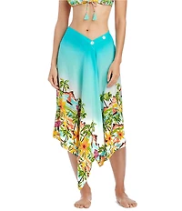 Bleu Rod Beattie Ciao Capri Button Closure Pareo Swim Cover-Up