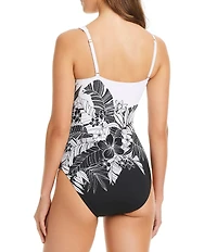 Bleu Rod Beattie Double Duty One Shoulder One Piece Swimsuit
