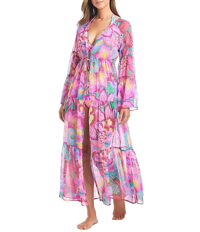 Bleu Rod Beattie Dream Weaver Chiffon Swim Cover-Up