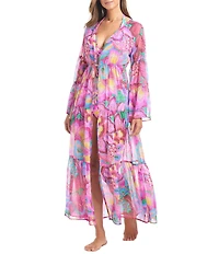 Bleu Rod Beattie Dream Weaver Chiffon Swim Cover-Up