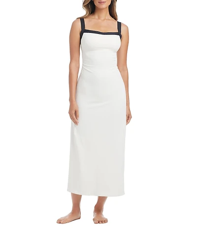 Bleu Rod Beattie I'm With The Band Square Neck Maxi Dress Swim Cover-Up